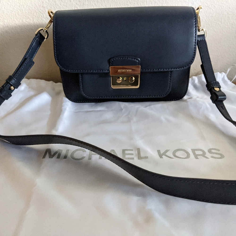 Michael Kors Navy Sloan Editor Shoulder Bag New